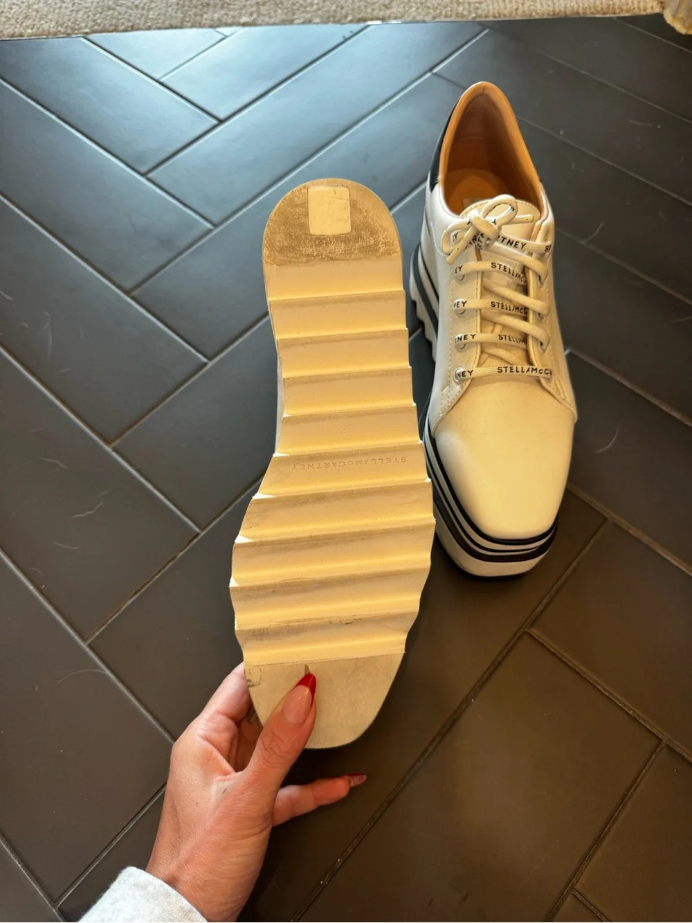 Stella McCartney White Platform Sneakers